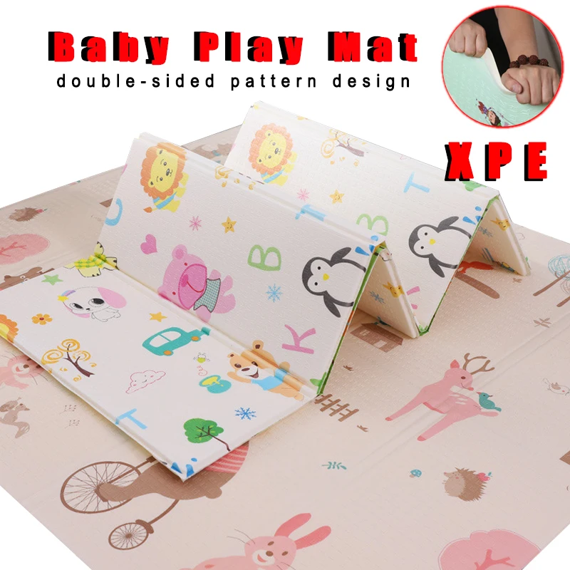 Foldable Baby Play Mat Xpe Puzzle Mat Double-sided Pattern Design Climbing Pad Kids Rug Activitys Games Toys High Quality XPE
Foldable Baby Play Mat Xpe Puzzle Mat Double-sided Pattern Design Climbing Pad Kids Rug Activitys Games Toys High Quality XPE