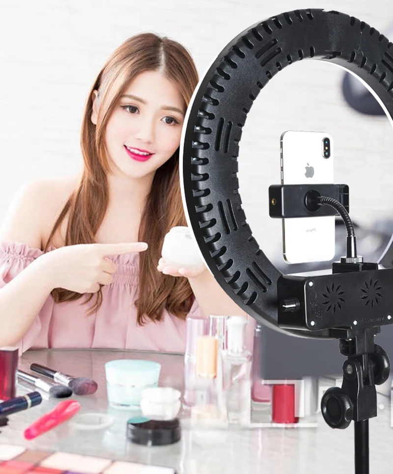 38W Dimmable Photography LED Ring Lamp Lighting+Carrying Bag Tripod+Boom Arm Kits for Photo Video Makeup Selfie Fill-in Light
38W Dimmable Photography LED Ring Lamp Lighting+Carrying Bag Tripod+Boom Arm Kits for Photo Video Makeup Selfie Fill-in Light