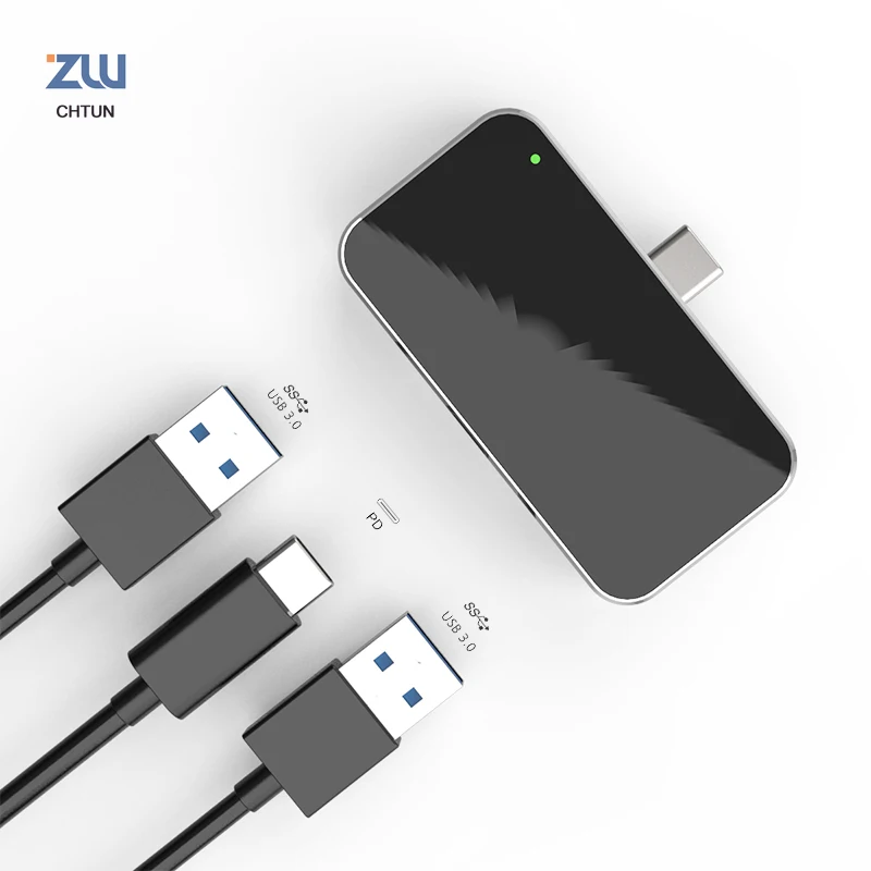 Slim USB C Hub 3-in-1 Adapter with 2 ports USB 3.0 usb c hub with type C 3.1 Support Multi systems 3 ports for MacBook Pro
Slim USB C Hub 3-in-1 Adapter with 2 ports USB 3.0 usb c hub with type C 3.1 Support Multi systems 3 ports for MacBook Pro