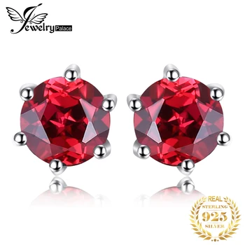 JewelryPalace 1.3ct Genuine Red Garnet Stud Earrings 925 Sterling Silver Earrings For Women Korean Earings Fashion Jewelry 2020
JewelryPalace 1.3ct Genuine Red Garnet Stud Earrings 925 Sterling Silver Earrings For Women Korean Earings Fashion Jewelry 2020