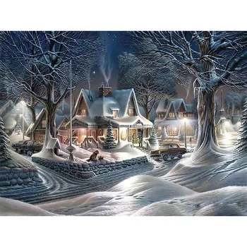 DIY 5D Diamond Painting Winter Snow Scenery Mosaic Landscape Full Round Diamond Embroidery Tree Cross Rhinestone Christmas Gift 
DIY 5D Diamond Painting Winter Snow Scenery Mosaic Landscape Full Round Diamond Embroidery Tree Cross Rhinestone Christmas Gift