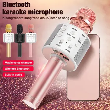 WS-858 Bluetooth Microphone Karaoke Wireless Handheld USB Microphone 3 Colors Mic Portable Button control
WS-858 Bluetooth Microphone Karaoke Wireless Handheld USB Microphone 3 Colors Mic Portable Button control