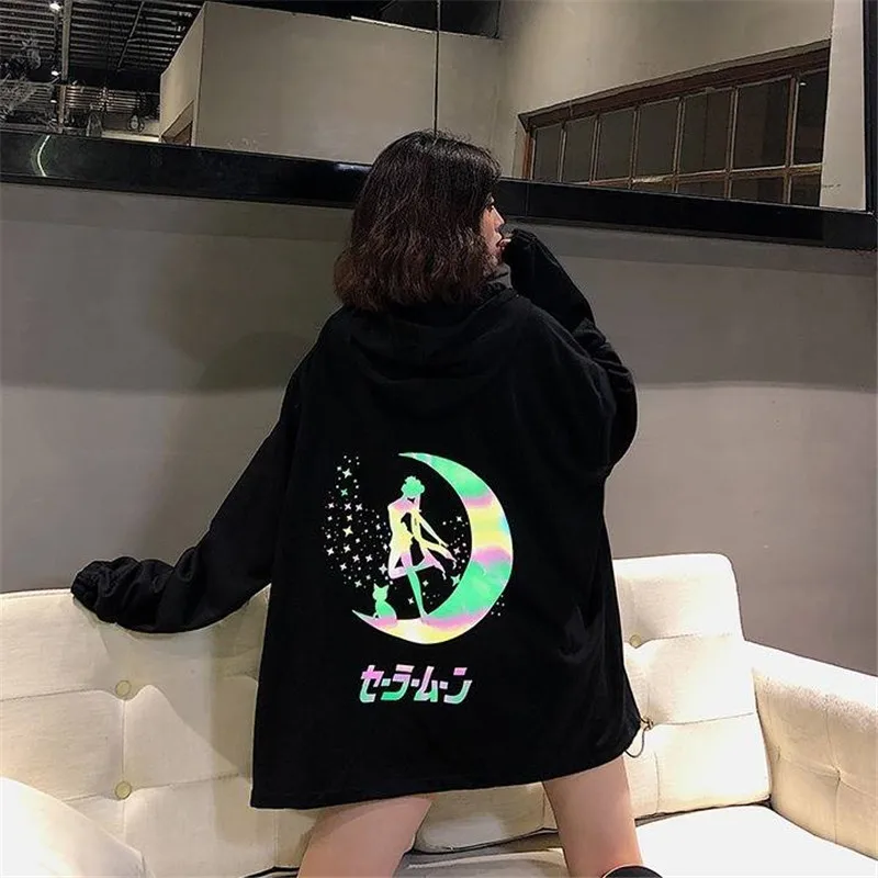2020 Cartoon Sailor Moon Reflect Light Printing Midnight Woman Sweatshirt Hoodies Women Harajuku Kpop Hoodie Cute Anime Hoodies
2020 Cartoon Sailor Moon Reflect Light Printing Midnight Woman Sweatshirt Hoodies Women Harajuku Kpop Hoodie Cute Anime Hoodies