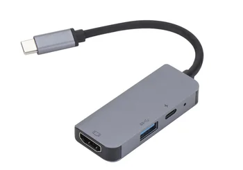 USB-C HUB 3 in1 Type-C to hdmi cable 3.0 PD charging Thunderbolt 3 Adapter for MacBook Huawei Mate 20 P20 Pro USB-C HDMI
USB-C HUB 3 in1 Type-C to hdmi cable 3.0 PD charging Thunderbolt 3 Adapter for MacBook Huawei Mate 20 P20 Pro USB-C HDMI