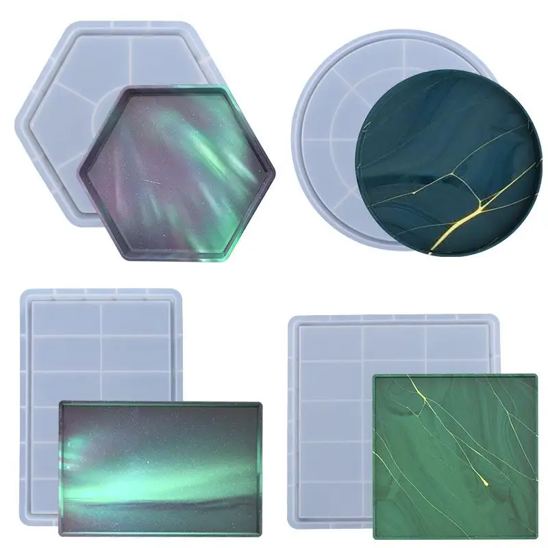 Round Square Rectangle Tray Silicone Casting Epoxy Molds For DIY Resin Tray Coaster Jewelry Findings Tools Handmade Craft Making
Round Square Rectangle Tray Silicone Casting Epoxy Molds For DIY Resin Tray Coaster Jewelry Findings Tools Handmade Craft Making