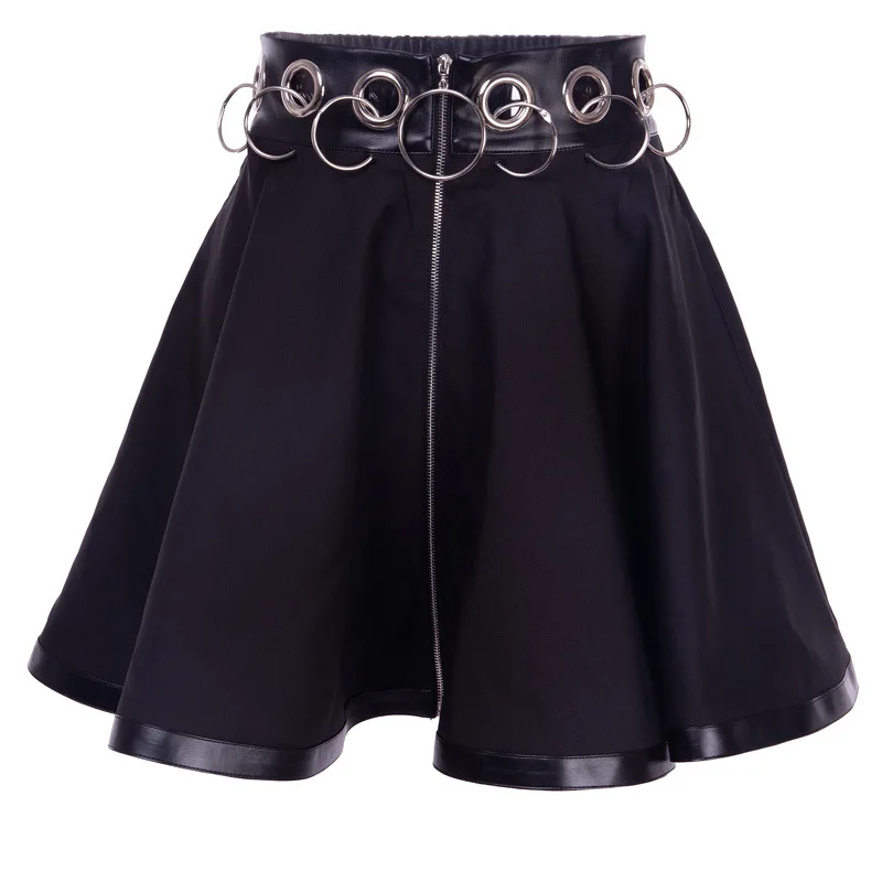 Personality Hollow Stitching Black Zipper Skirt Women's Gothic Clothes Fashion Street Trendy Joker Y2k Sexy Mini Skirt 2021 New
Personality Hollow Stitching Black Zipper Skirt Women's Gothic Clothes Fashion Street Trendy Joker Y2k Sexy Mini Skirt 2021 New