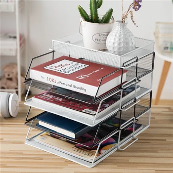 Metal Multi-layer Storage Holder Multifunction Home Office Books File Desktop Iron Net Shelves Creative Detachable DIY Organizer
Metal Multi-layer Storage Holder Multifunction Home Office Books File Desktop Iron Net Shelves Creative Detachable DIY Organizer
