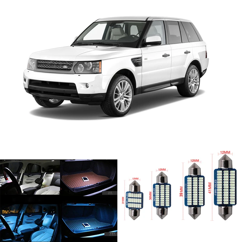 16pcs Car Dome LED Light Interior Kit Canbus Map Door License Plate Lamp for Land Rover Range Rover Sport 2006-2010 2011 2012
16pcs Car Dome LED Light Interior Kit Canbus Map Door License Plate Lamp for Land Rover Range Rover Sport 2006-2010 2011 2012