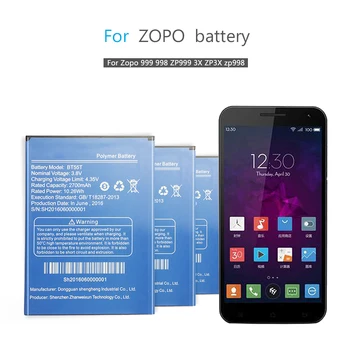 BT55T Mobile Phone Battery For Zopo 999 998 ZP999 3X ZP3X Zp998 Replacement Battery 2700mAh 
BT55T Mobile Phone Battery For Zopo 999 998 ZP999 3X ZP3X Zp998 Replacement Battery 2700mAh