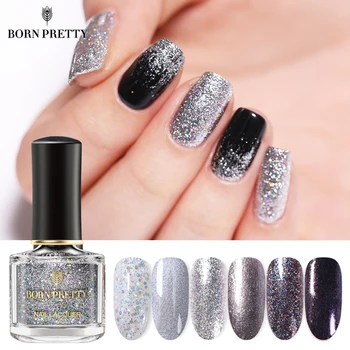 BORN PRETTY Nail Polish 6ml Silver Glittering Nails Varnish Sequins Shining Nail Art Polish varnish Spring and Summer Series
BORN PRETTY Nail Polish 6ml Silver Glittering Nails Varnish Sequins Shining Nail Art Polish varnish Spring and Summer Series