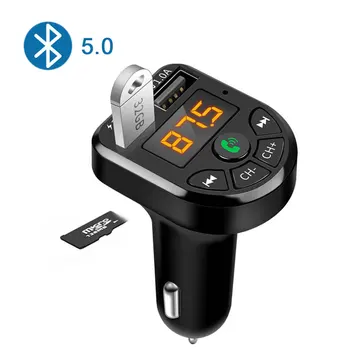 E5 Car Bluetooth 5.0 FM MP3 Player Transmitter Wireless Handsfree Audio Receiver TF 3.1A USB Fast Charger Car Accessories
E5 Car Bluetooth 5.0 FM MP3 Player Transmitter Wireless Handsfree Audio Receiver TF 3.1A USB Fast Charger Car Accessories