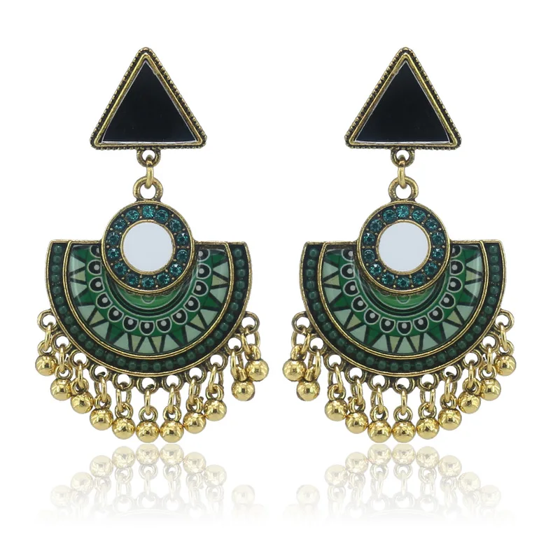 Metal Tassel Jhumka Indian Ethnic Bollywood Vintage Golden Bells Statement Dangle Earrings Egypt Middle East Jewelry
Metal Tassel Jhumka Indian Ethnic Bollywood Vintage Golden Bells Statement Dangle Earrings Egypt Middle East Jewelry