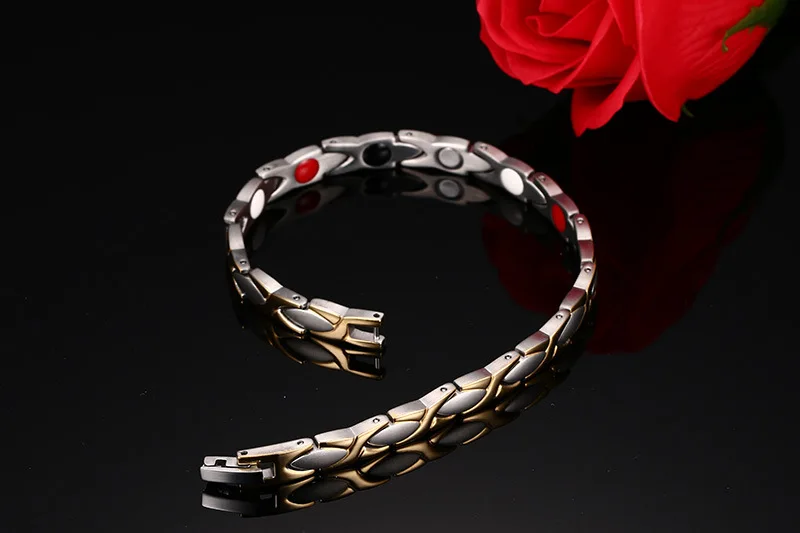 Pure Titanium Magnetic Hand Jewelry Exquisite between Gold Steel Color Bracelet Men And Women Four-in-One Bracelets Tbrm-020
Pure Titanium Magnetic Hand Jewelry Exquisite between Gold Steel Color Bracelet Men And Women Four-in-One Bracelets Tbrm-020