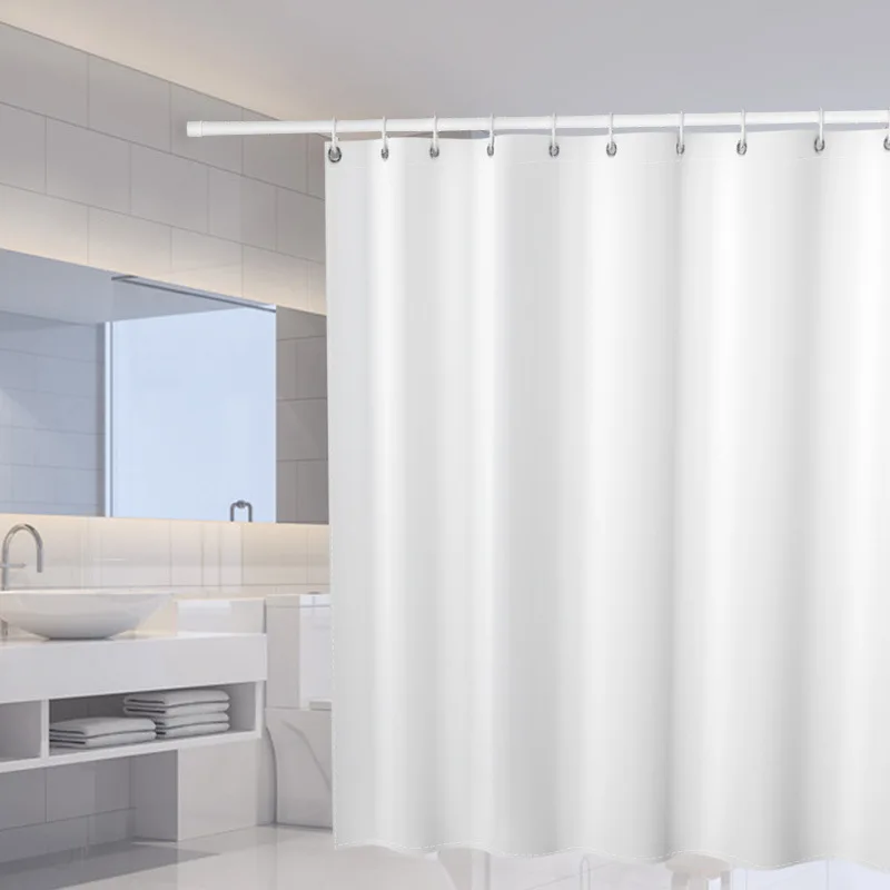 White Shower curtains Solid Color Polyester Fabric Thicken Waterproof Mildewproof Bath Curtain Bathroom Screen Partition Curtain
White Shower curtains Solid Color Polyester Fabric Thicken Waterproof Mildewproof Bath Curtain Bathroom Screen Partition Curtain
