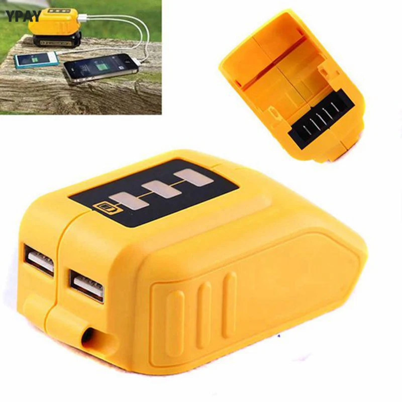 FULL-USB Converter Charger For DEWALT 14.4V 18V 20V Li-ion Battery Converter DCB090 USB Device Charging Adapter Power Supply
FULL-USB Converter Charger For DEWALT 14.4V 18V 20V Li-ion Battery Converter DCB090 USB Device Charging Adapter Power Supply