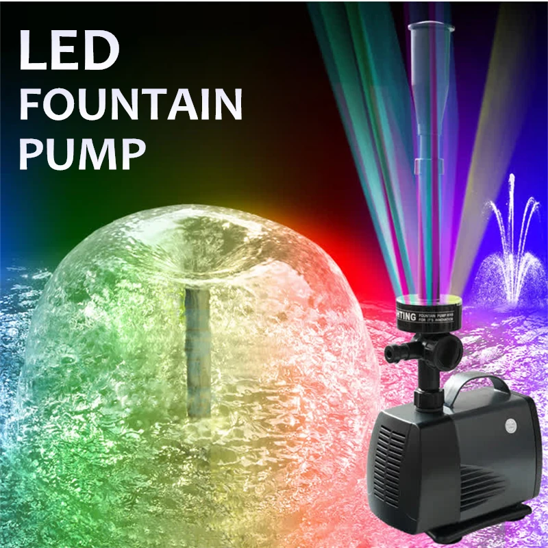 220V Aquarium LED Fountain Pump Submersible Water Pond Pump with LED Color Changing Light Fish Tank Garden Pond Fountain Maker
220V Aquarium LED Fountain Pump Submersible Water Pond Pump with LED Color Changing Light Fish Tank Garden Pond Fountain Maker