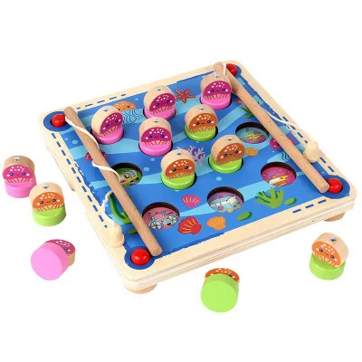 Children Wooden Toys Cartoon Multifunctional Magnetic Fishing Chess Kids Early Educational Toys Montessori Toys
Children Wooden Toys Cartoon Multifunctional Magnetic Fishing Chess Kids Early Educational Toys Montessori Toys