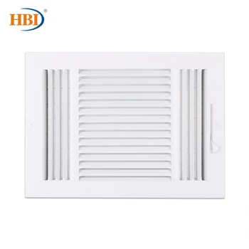 HBI 3 Way W12 "x H8" Straight Blade Ventilation Grill Air Outlet Valve Air Supply Vent Cover Steel Ceiling / Side Wall
HBI 3 Way W12 "x H8" Straight Blade Ventilation Grill Air Outlet Valve Air Supply Vent Cover Steel Ceiling / Side Wall
