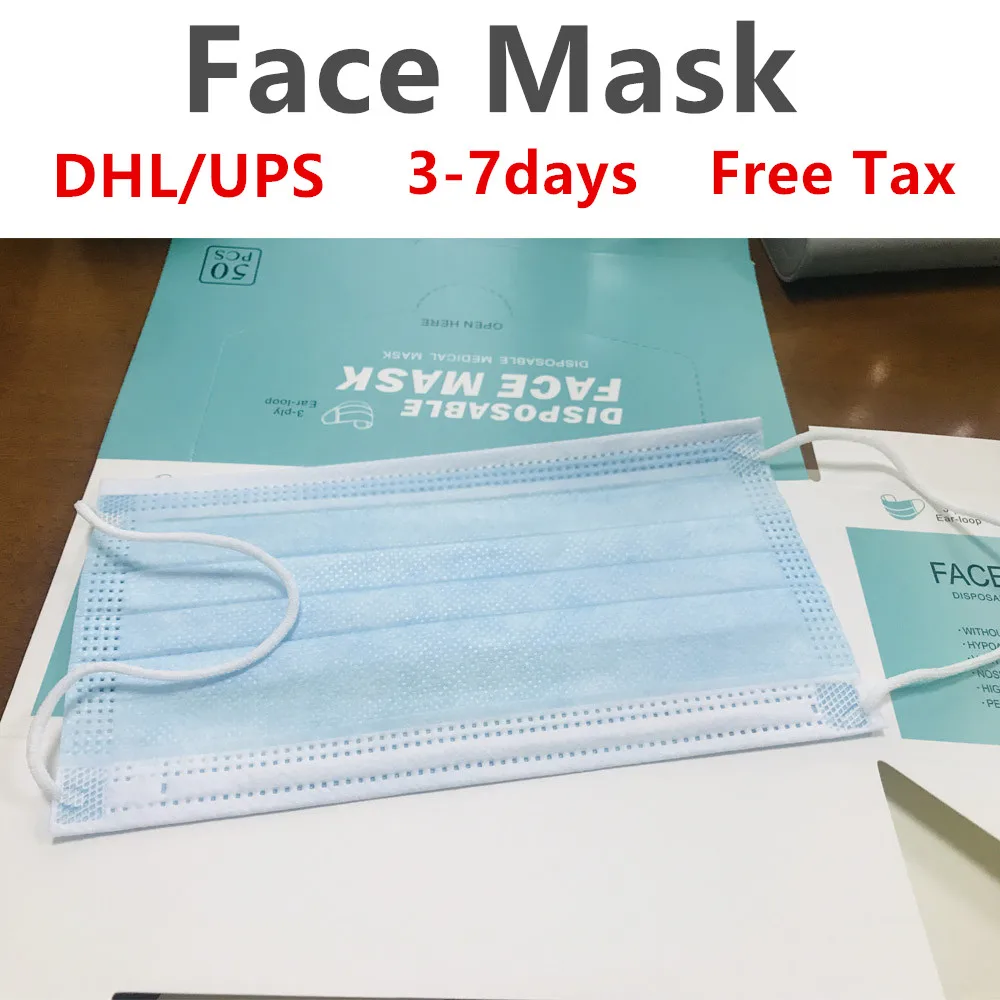 Fast Delivery Mouth Mask with 3 ply face mask earloop mouth masks UPS/DHL delivery
Fast Delivery Mouth Mask with 3 ply face mask earloop mouth masks UPS/DHL delivery