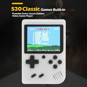 Portable 3.0 Inch Screen Video Games Console 320x240 Machine Built-in 520 Retro Games 700mAh Rechargeable Battery
Portable 3.0 Inch Screen Video Games Console 320x240 Machine Built-in 520 Retro Games 700mAh Rechargeable Battery