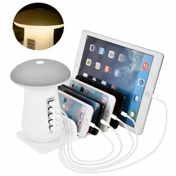 LED 5-port USB Charging Station Desktop QC3.0 Multi-port Charger Stand with Night Light For Phone Tablet US UK EU Plug
LED 5-port USB Charging Station Desktop QC3.0 Multi-port Charger Stand with Night Light For Phone Tablet US UK EU Plug
