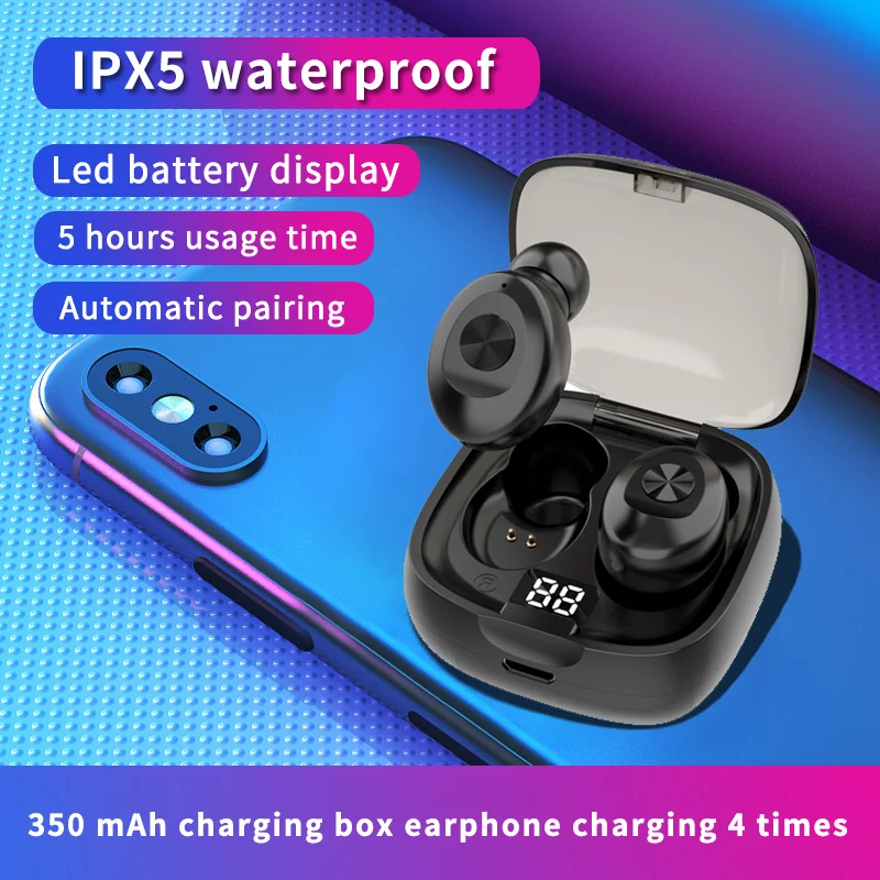 TWS Bluetooth 5.0 Headset Wireless phone Sport earphone Mini Headset Stereo Sound In Ear Busiess Waterproof Power display 2020
TWS Bluetooth 5.0 Headset Wireless phone Sport earphone Mini Headset Stereo Sound In Ear Busiess Waterproof Power display 2020