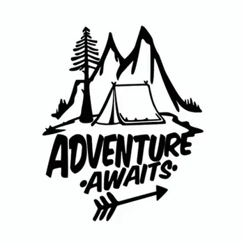 20CM*18CM ADVENTURE AWAITS A Camping Greatested Vinyl Car Sticker Beautiful Window Decal
20CM*18CM ADVENTURE AWAITS A Camping Greatested Vinyl Car Sticker Beautiful Window Decal