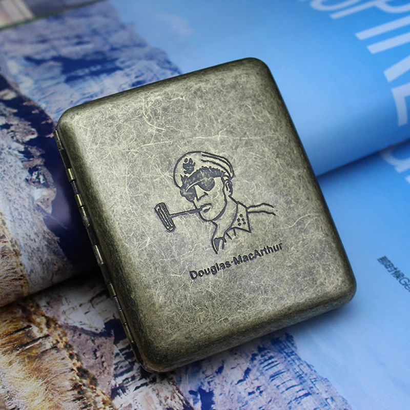 Vintage Metal Cigarette Case Classic Design Edition Cigarette Case for 20 Pcs Men Box Gift Cigarette Accessories
Vintage Metal Cigarette Case Classic Design Edition Cigarette Case for 20 Pcs Men Box Gift Cigarette Accessories