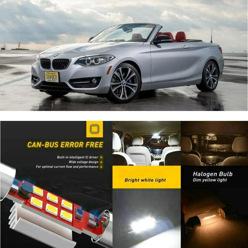 LED Interior Car Lights For Bmw f23 2 Convertible Interior rear trunk glove box make-up mirror lighting error free
LED Interior Car Lights For Bmw f23 2 Convertible Interior rear trunk glove box make-up mirror lighting error free