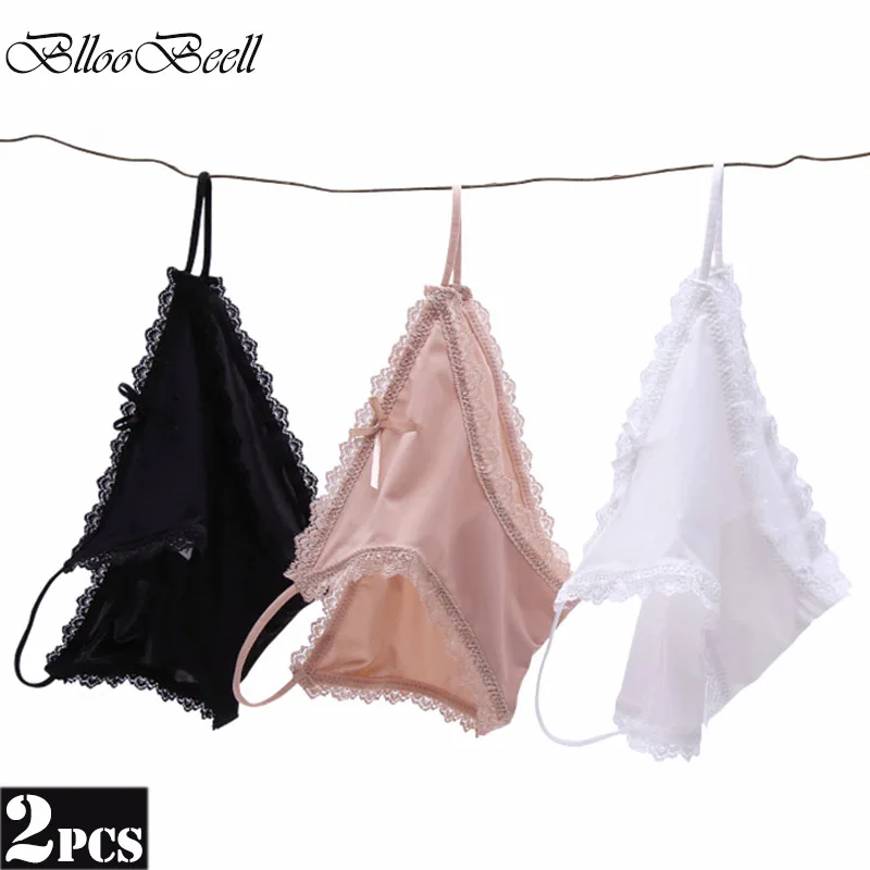 BllooBeell 2pcs Ice Silk Women's Underwear Panties Low Waist Briefs Sexy Lace Bikini Girls Tanga Female Summer Ladies Lingerie
BllooBeell 2pcs Ice Silk Women's Underwear Panties Low Waist Briefs Sexy Lace Bikini Girls Tanga Female Summer Ladies Lingerie