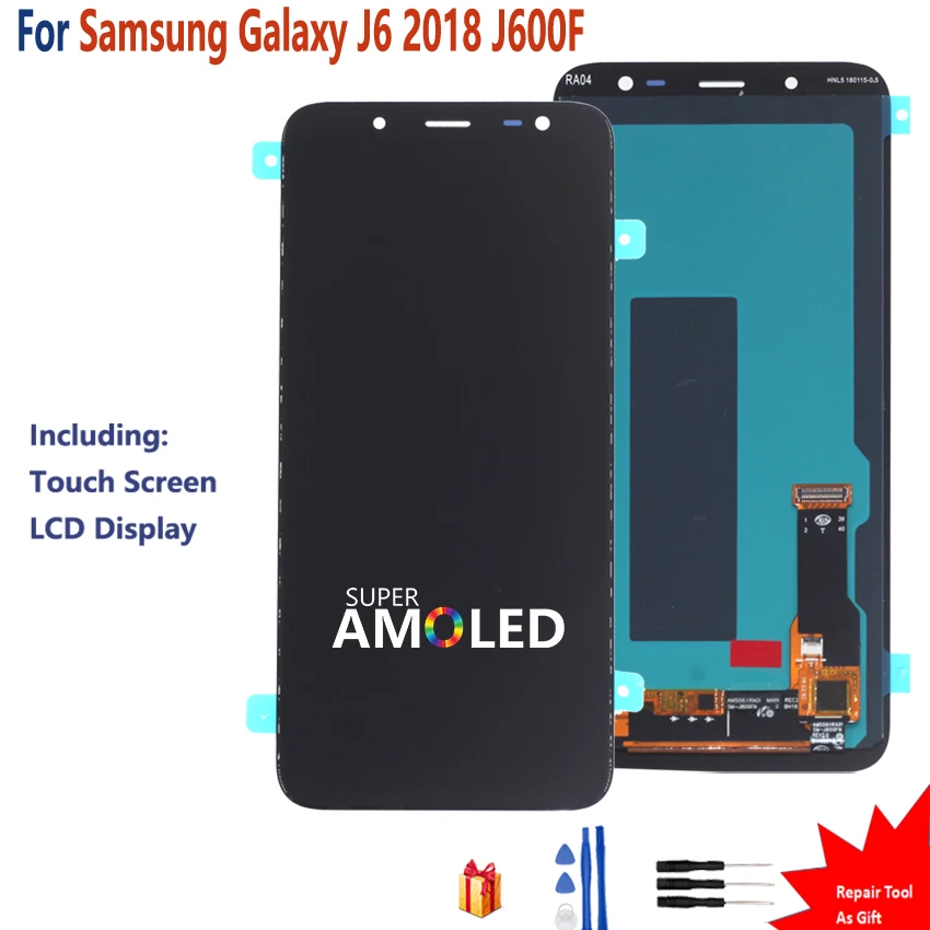 AMOLED For Samsung Galaxy J6 2018 Display Touch Screen LCD Display Digitizer Assembly For SAMSUNG J600F J600 Repair Part Change
AMOLED For Samsung Galaxy J6 2018 Display Touch Screen LCD Display Digitizer Assembly For SAMSUNG J600F J600 Repair Part Change