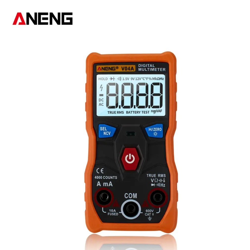 Aneng V04A Data Multimeter Ncv Digital Lcd Ac/Dc Voltmeter Auto Range Diode Resistence Frequency Capacitance Tester
Aneng V04A Data Multimeter Ncv Digital Lcd Ac/Dc Voltmeter Auto Range Diode Resistence Frequency Capacitance Tester