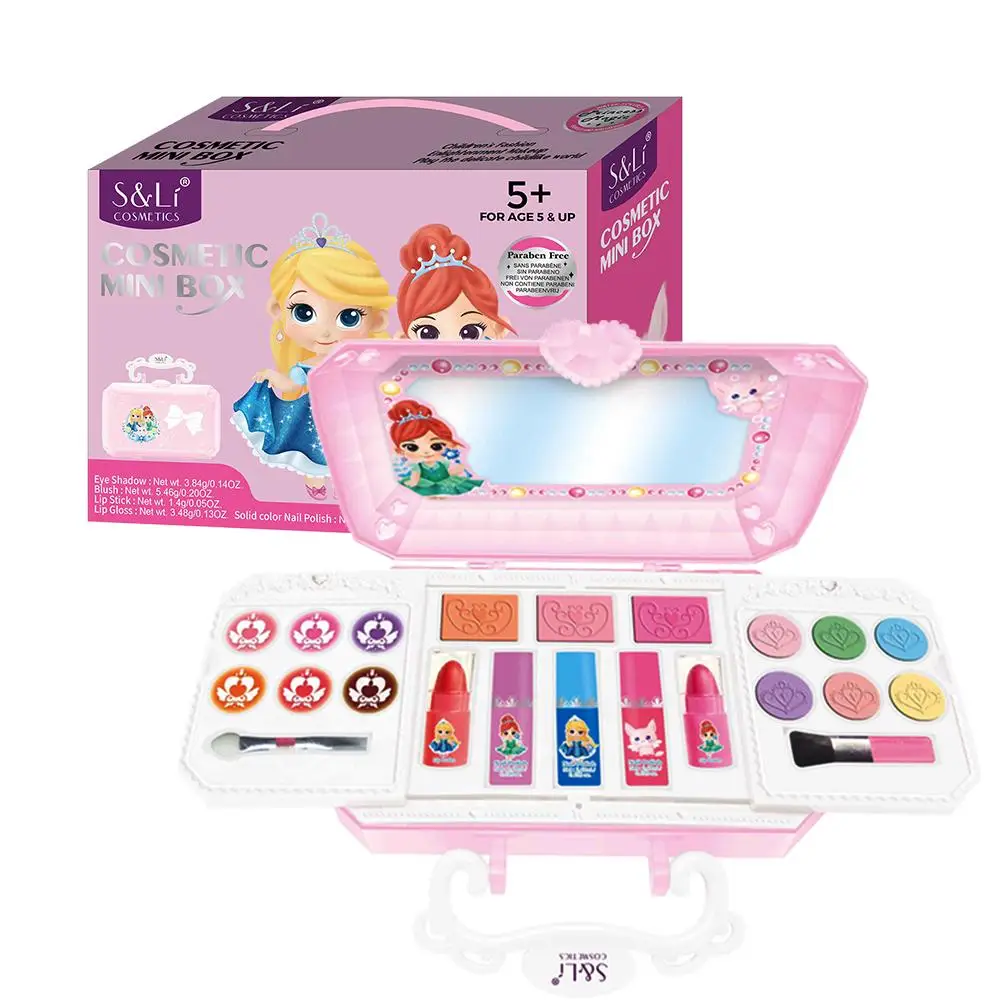 Children's Cosmetics Set Princess Makeup Toy Non-toxic Safety Beauty Makeup Box Beautiful Children's Makeup Plastic Case
Children's Cosmetics Set Princess Makeup Toy Non-toxic Safety Beauty Makeup Box Beautiful Children's Makeup Plastic Case