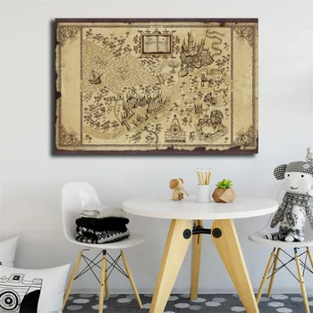 Harries Vintage Map Poster Potteres Watercolor Canvas Painting Wall Art Print Picture For Living Room Decoration Home Decor
Harries Vintage Map Poster Potteres Watercolor Canvas Painting Wall Art Print Picture For Living Room Decoration Home Decor