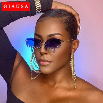 2020 New Luxury Diamond Sunglasses Women Fashion Unique Crying Brand Design Sun Glasses Female Tears Party Shades Oculos De Sol
2020 New Luxury Diamond Sunglasses Women Fashion Unique Crying Brand Design Sun Glasses Female Tears Party Shades Oculos De Sol