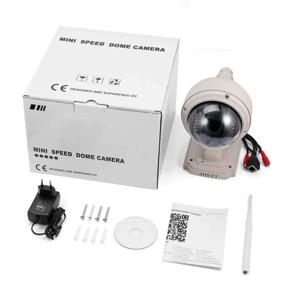 LESHP 1.3MP IP Zoom PTZ CCTV Camera Auto-focus Wireless WiFi Mini Speed Dome Night Vision Outdoor Waterproof Security Camera
LESHP 1.3MP IP Zoom PTZ CCTV Camera Auto-focus Wireless WiFi Mini Speed Dome Night Vision Outdoor Waterproof Security Camera