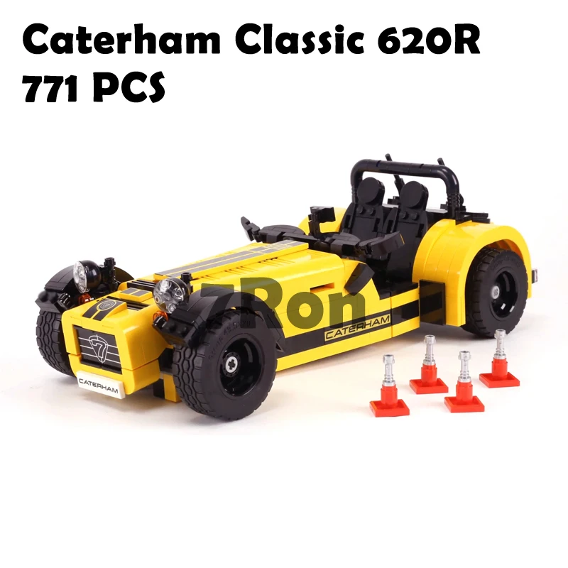 Model Building Blocks 006 21008 771pcs Caterham Classic 620R Racing Car Set Compatible with lego Technic 21307 toys & hobbies