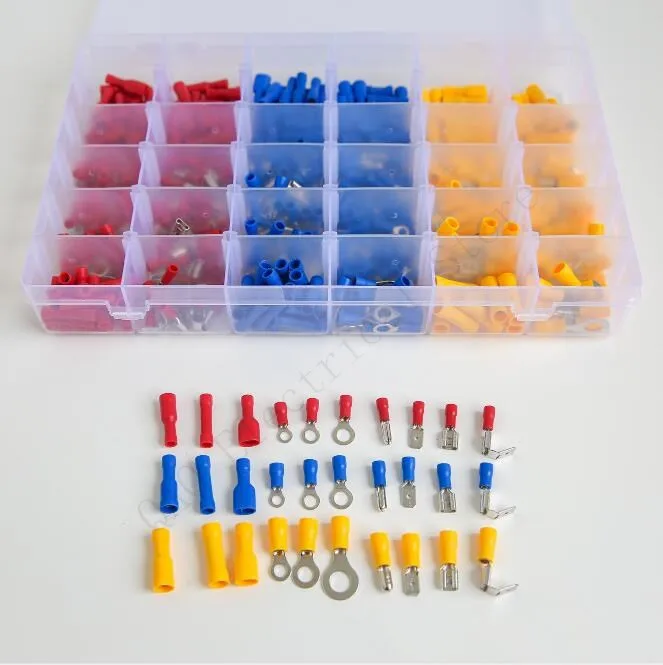 480Pcs Insulated Wiring Terminals Wire Connectors Assortment Electrical Crimp Terminals Kit Crimp Connectors Cable Terminal
480Pcs Insulated Wiring Terminals Wire Connectors Assortment Electrical Crimp Terminals Kit Crimp Connectors Cable Terminal