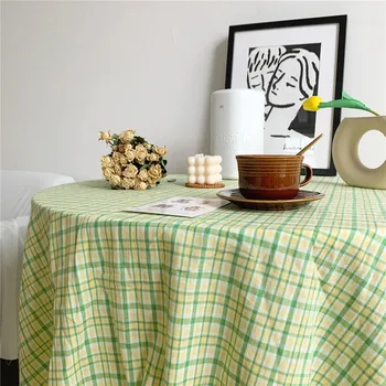 Rectangular Tablecloth Table Cloth Kitchen Table Summer Yellow-green Grid Ins Tablecloth Photo Prop Cloth Picnic table Cloth
Rectangular Tablecloth Table Cloth Kitchen Table Summer Yellow-green Grid Ins Tablecloth Photo Prop Cloth Picnic table Cloth