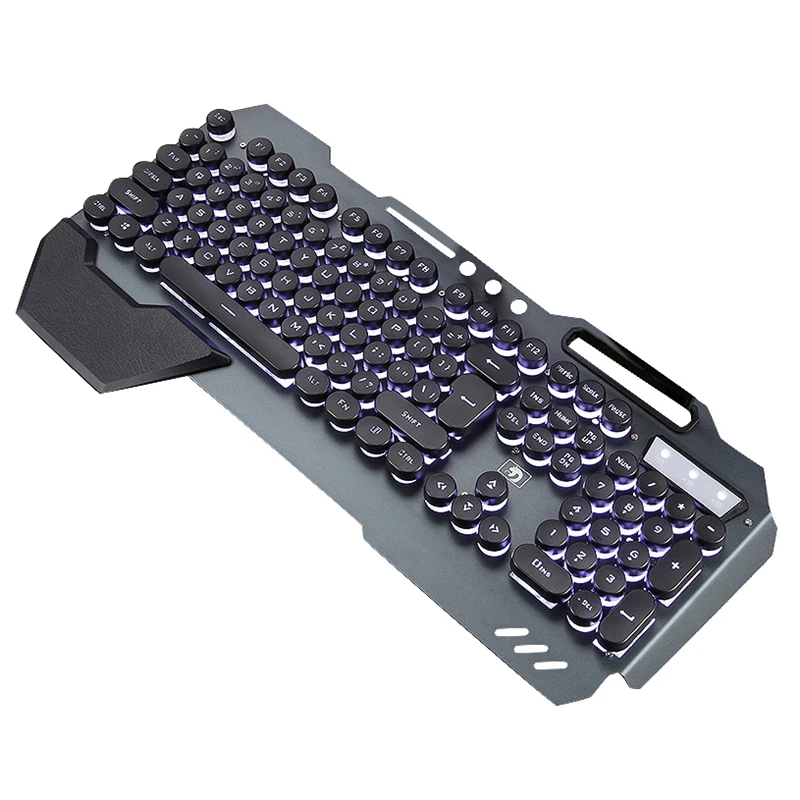 Retro Round Cap-Ergonomic Wired RGB LED White Backlit USB Gaming Keyboard for PUBG,LOL
Retro Round Cap-Ergonomic Wired RGB LED White Backlit USB Gaming Keyboard for PUBG,LOL