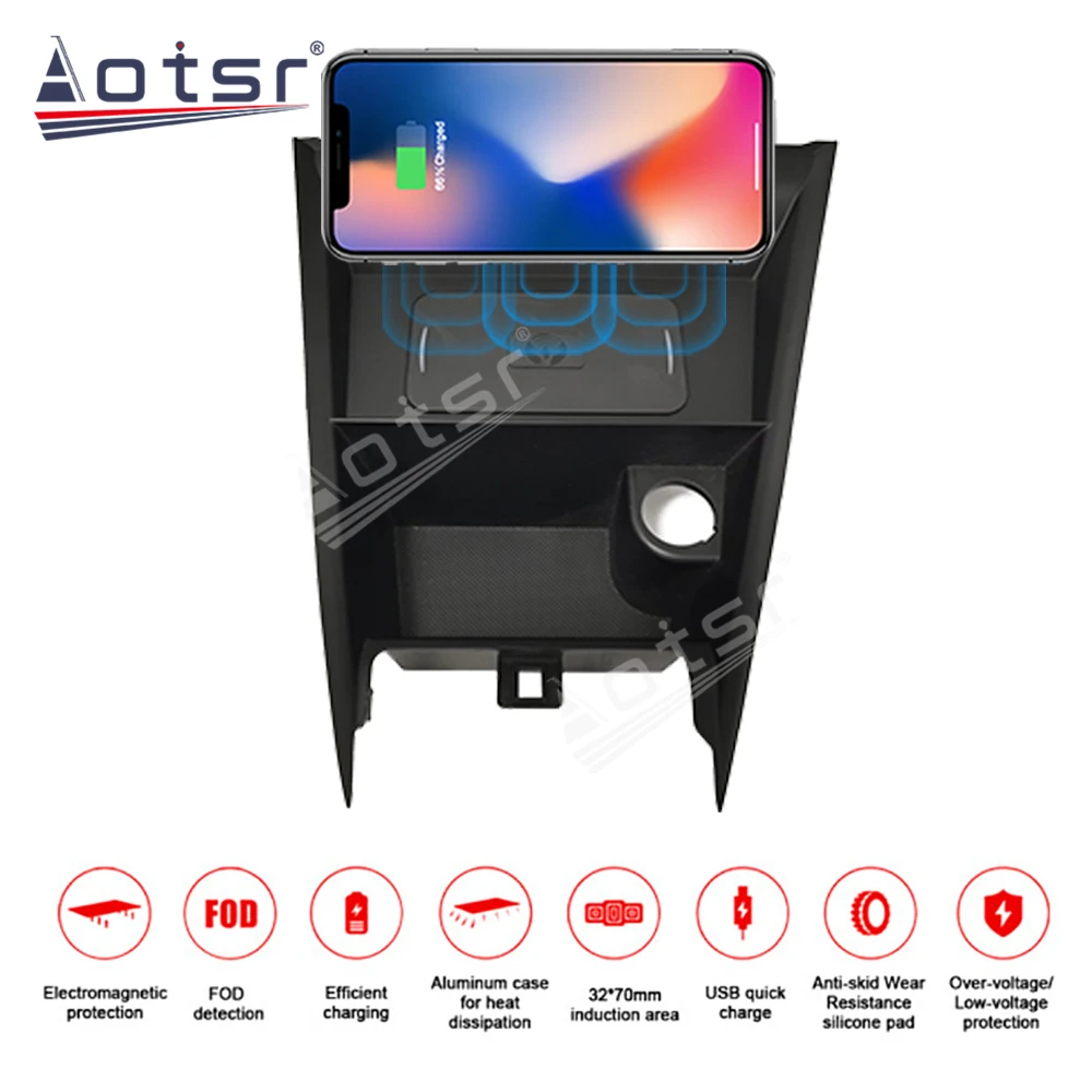 Car Charger QI Fast Charging Smartphone Wireless For Toyota Yaris/VIOS/ Yaris L 2015-2018 For iPhone Samsung Huawei
Car Charger QI Fast Charging Smartphone Wireless For Toyota Yaris/VIOS/ Yaris L 2015-2018 For iPhone Samsung Huawei