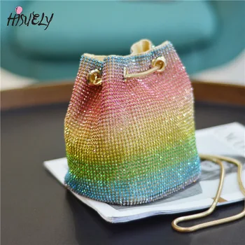 New Designer Rainbow Women Mini Chain Shoulder Purses and Handbags Crystal Clutch Evening Bags Rhinestone Party Crossbody Bag
New Designer Rainbow Women Mini Chain Shoulder Purses and Handbags Crystal Clutch Evening Bags Rhinestone Party Crossbody Bag