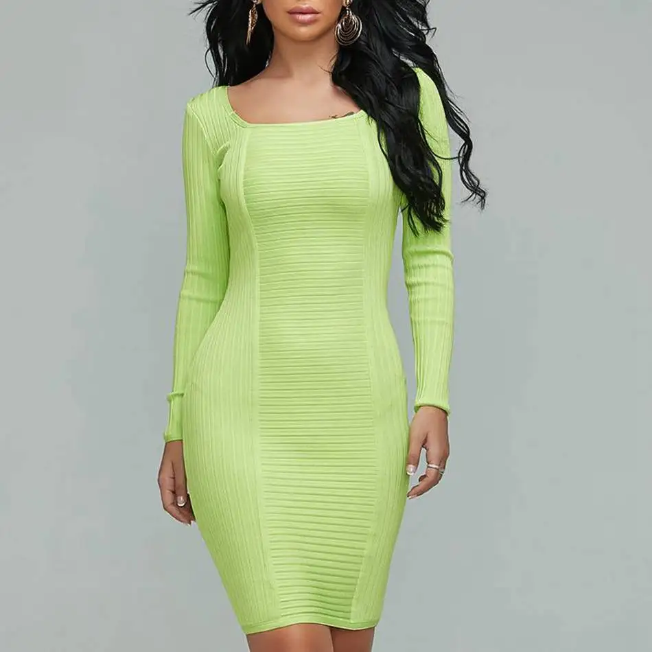 Seamyla Women Green Long Sleeve Square Collar Bandage Dress Sexy Club Bodycon Evening Party Dresses Winter Dress 2019 Vestidos
Seamyla Women Green Long Sleeve Square Collar Bandage Dress Sexy Club Bodycon Evening Party Dresses Winter Dress 2019 Vestidos