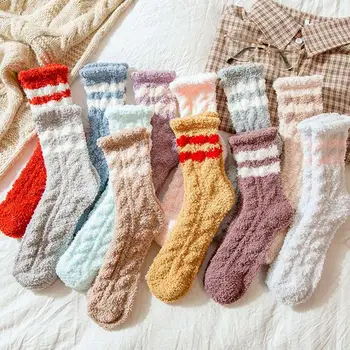Autumn Winter Japanese Coral Velvet Fuzzy Socks Women Warm Thickened Kawaii Pink Striped Socks For Ladies
Autumn Winter Japanese Coral Velvet Fuzzy Socks Women Warm Thickened Kawaii Pink Striped Socks For Ladies