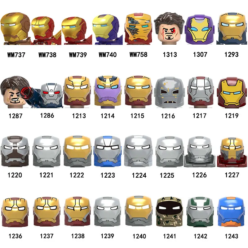 iron mom Mark series character head accessories building blocks movable dolls children's gifts MiniFigure toys MK2 WM6065
iron mom Mark series character head accessories building blocks movable dolls children's gifts MiniFigure toys MK2 WM6065