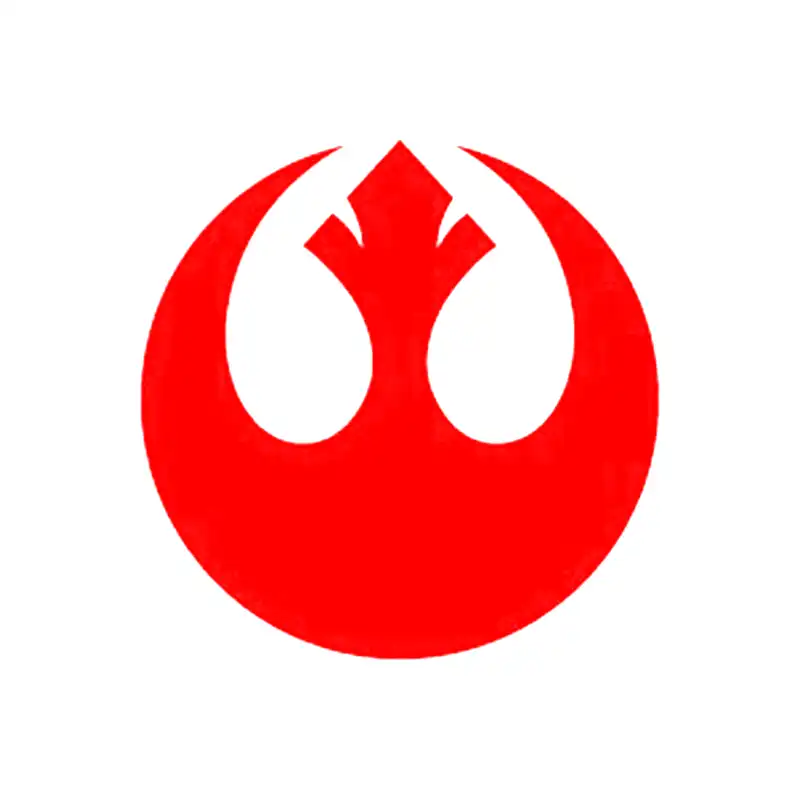 Белая виниловая наклейка Rebel Alliance, Звездные войны 5,5 дюйма, наклейка д...