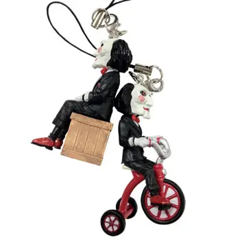 Vogue Saw Billy with Bike Box Phone Bag Key Chain Action Figure Model Toys Classic Lions Gate Horror Film figurine 5cm
Vogue Saw Billy with Bike Box Phone Bag Key Chain Action Figure Model Toys Classic Lions Gate Horror Film figurine 5cm