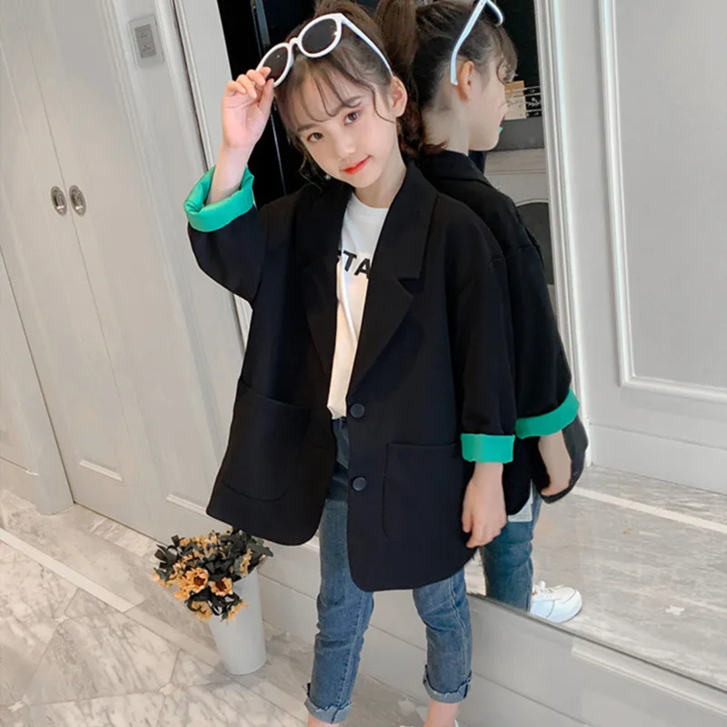 2019 Korean Teenager Girls Long Sleeve Print Blazer Coat Fashion High Quality Single-breasted Outwear For 3-12Yrs Kids Jacket 
2019 Korean Teenager Girls Long Sleeve Print Blazer Coat Fashion High Quality Single-breasted Outwear For 3-12Yrs Kids Jacket