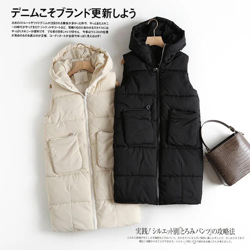 King Tai Pan Korean-style Cotton Coat Vest 2019 Autumn And Winter Short-height Girl'S Dual Pocket Hooded Cotton Vest Coat Women' 
King Tai Pan Korean-style Cotton Coat Vest 2019 Autumn And Winter Short-height Girl'S Dual Pocket Hooded Cotton Vest Coat Women'