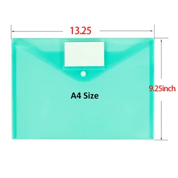 25 Pack Plastic Clear Document Folder with Label Pocket/Snap Button Closure, A4 Size, File Envelopes for School Home Work Office
25 Pack Plastic Clear Document Folder with Label Pocket/Snap Button Closure, A4 Size, File Envelopes for School Home Work Office